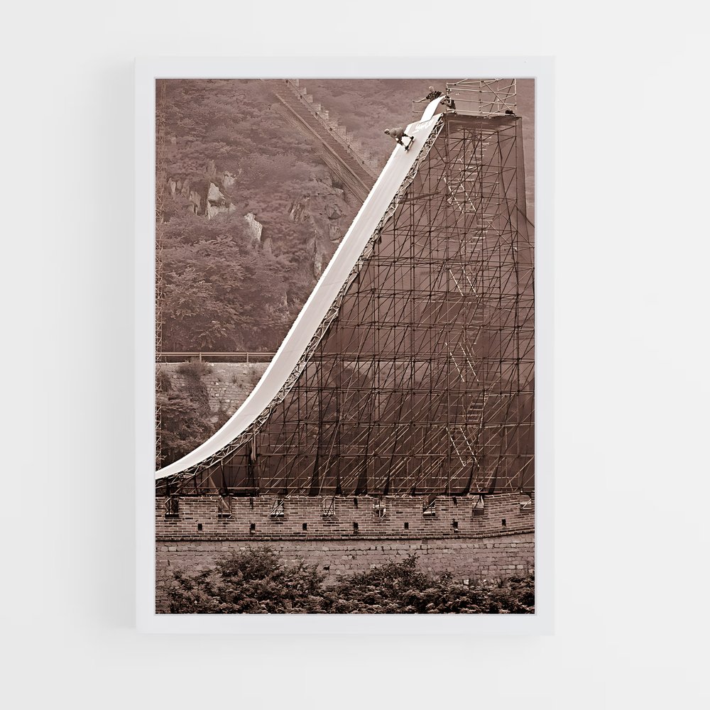 Poster Pont Métallique – affiche Skateboard (vue 3)